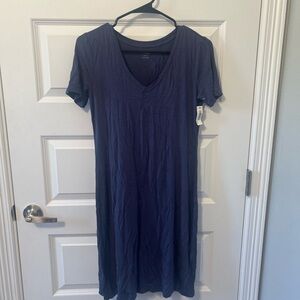 NWT Navy Blue V-Neck T-Shirt Dress